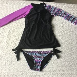 Patterned Surf Swimsuit